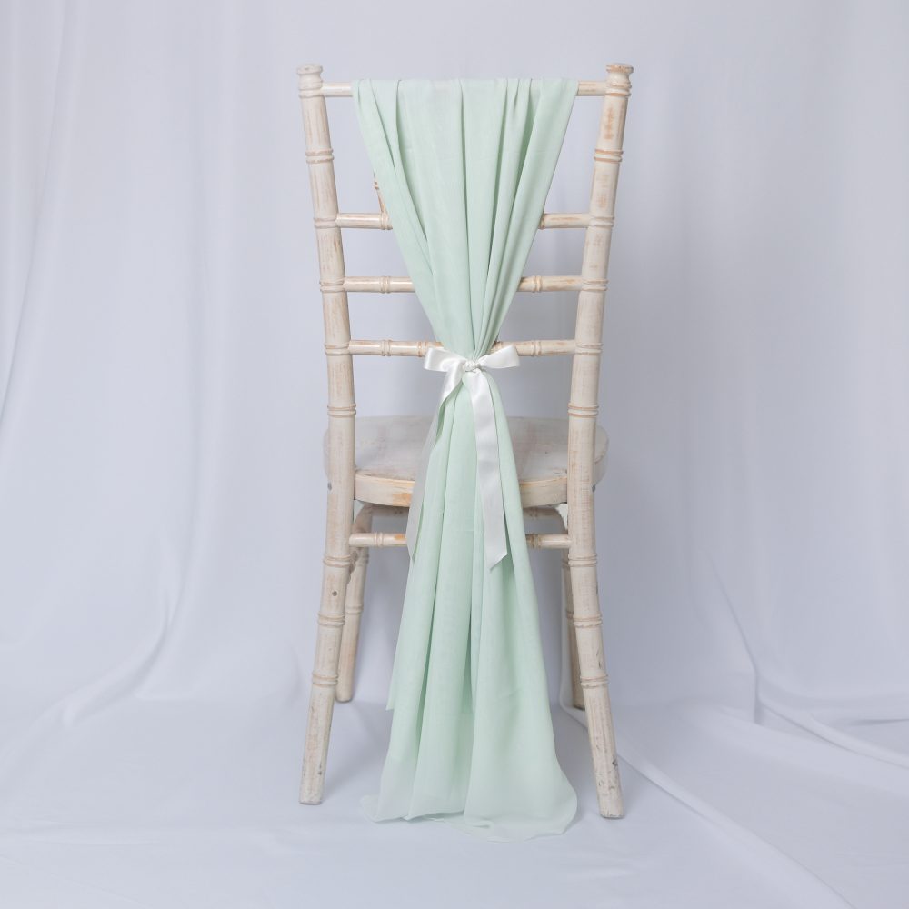 Chiffon Chair Drapes Sage