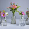 Decorative glass bud vases