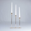 Gold candle stick holder