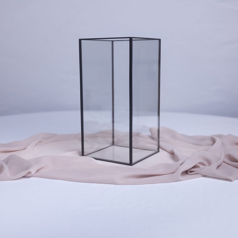 Box Lanterns 15x15x30cm BLACK