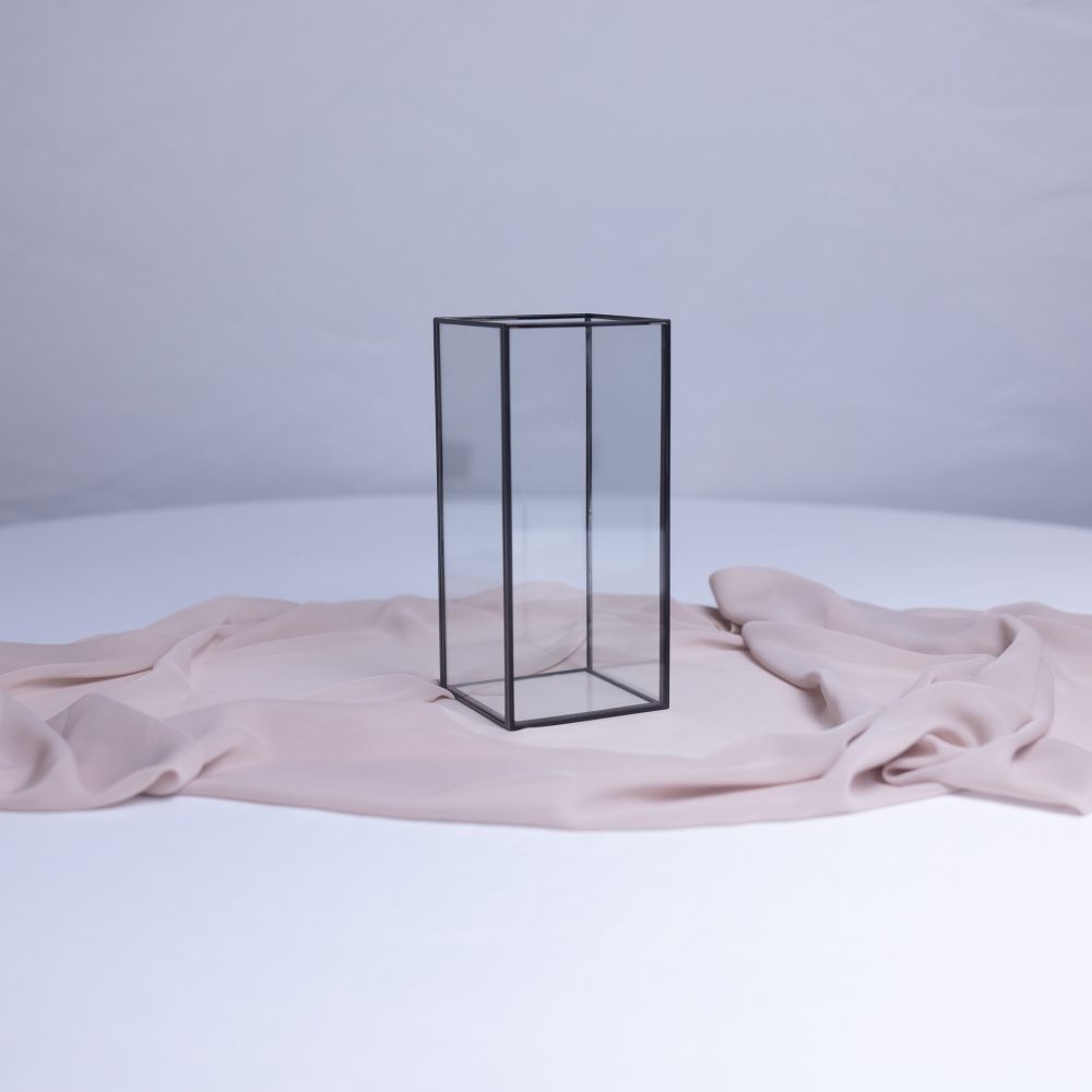 Box Lanterns 10x10x22cm BLACK