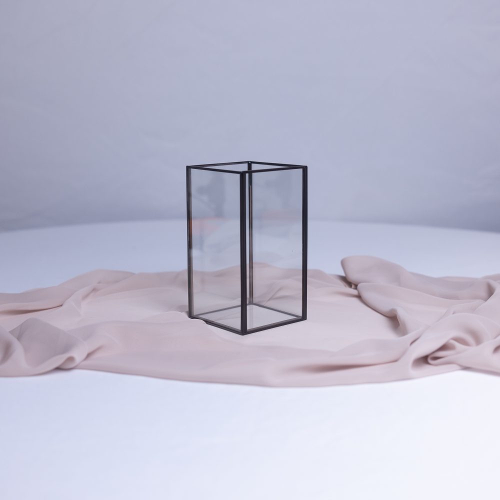 Box Lanterns 10x10x18cm BLACK