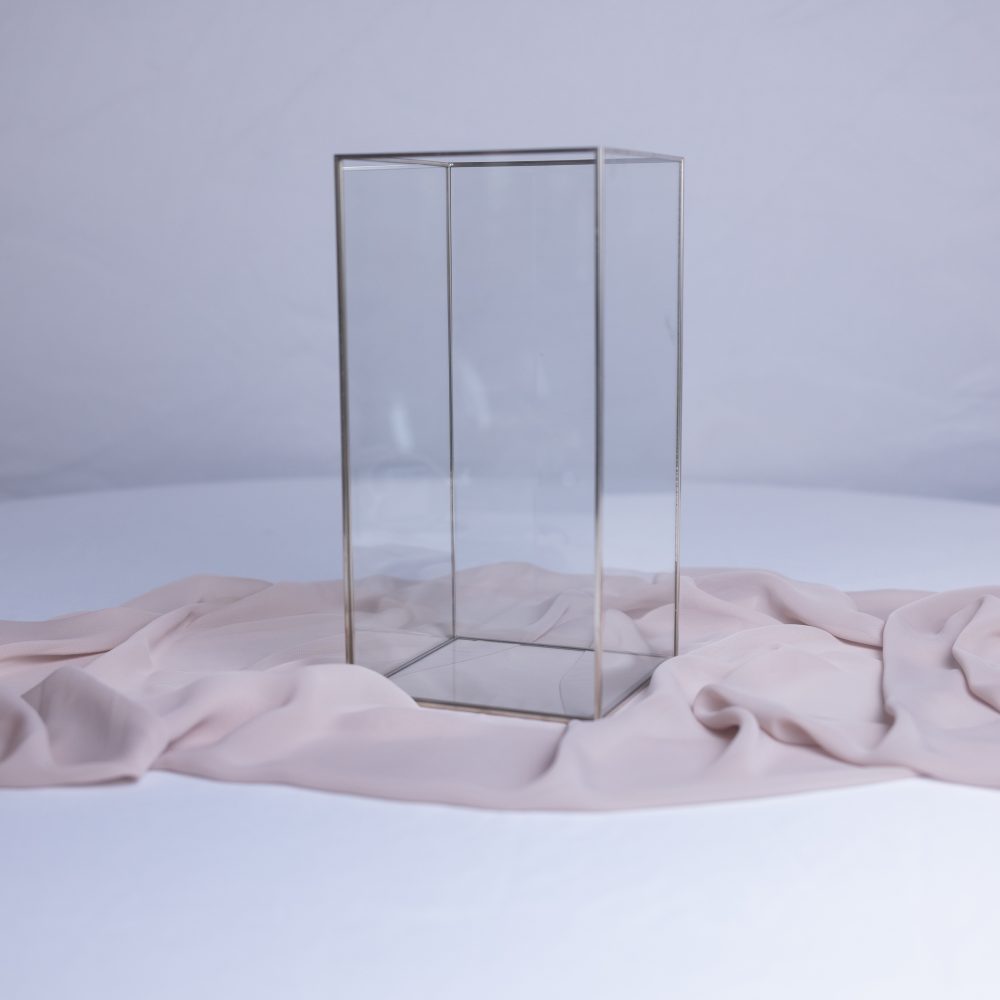 Box Lanterns 15x15x30cm Silver