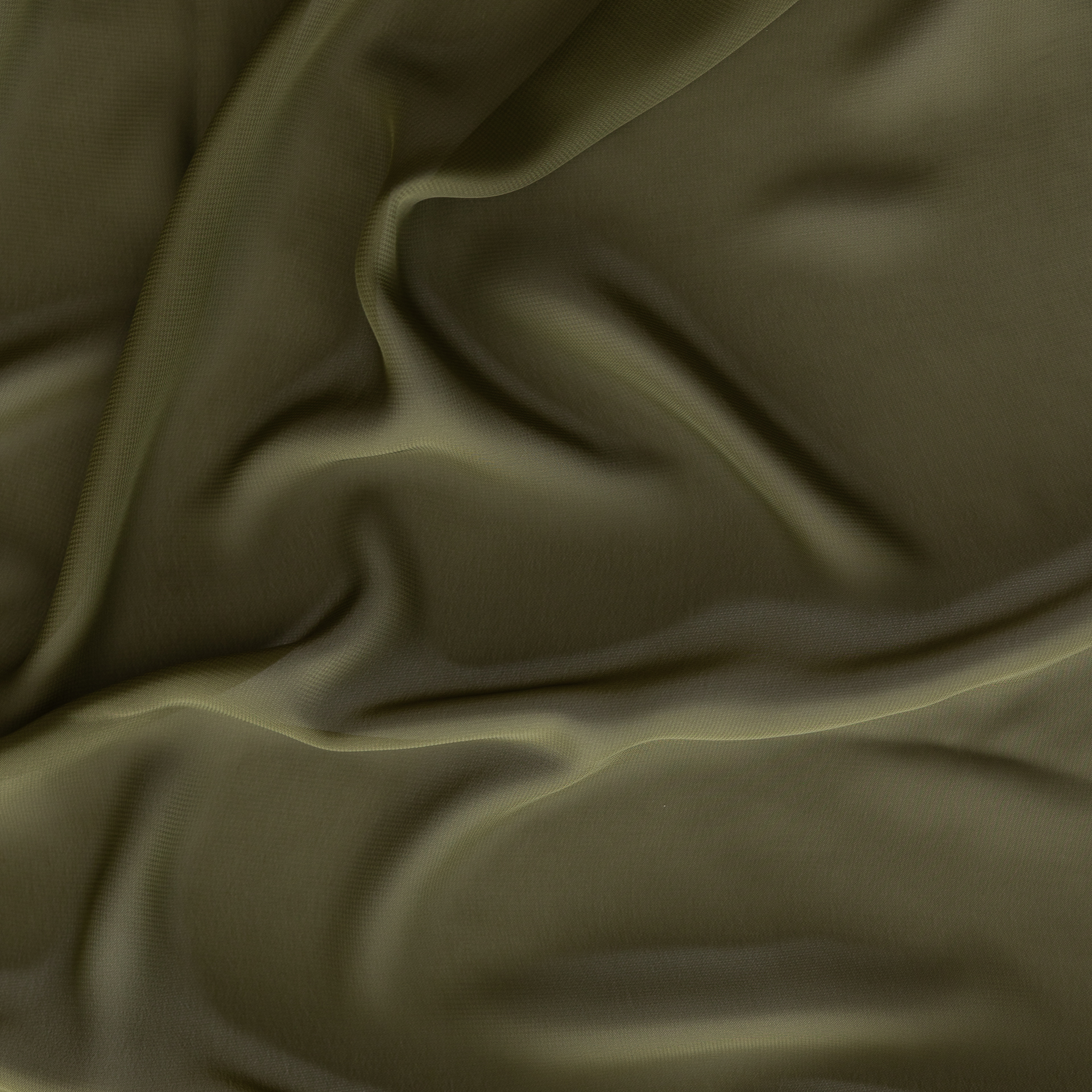 Olive Green chiffon fabric