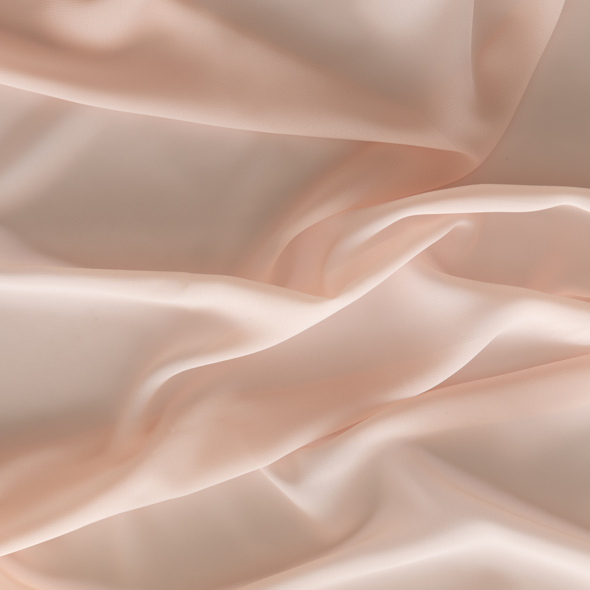 Pale pink chiffon fabric