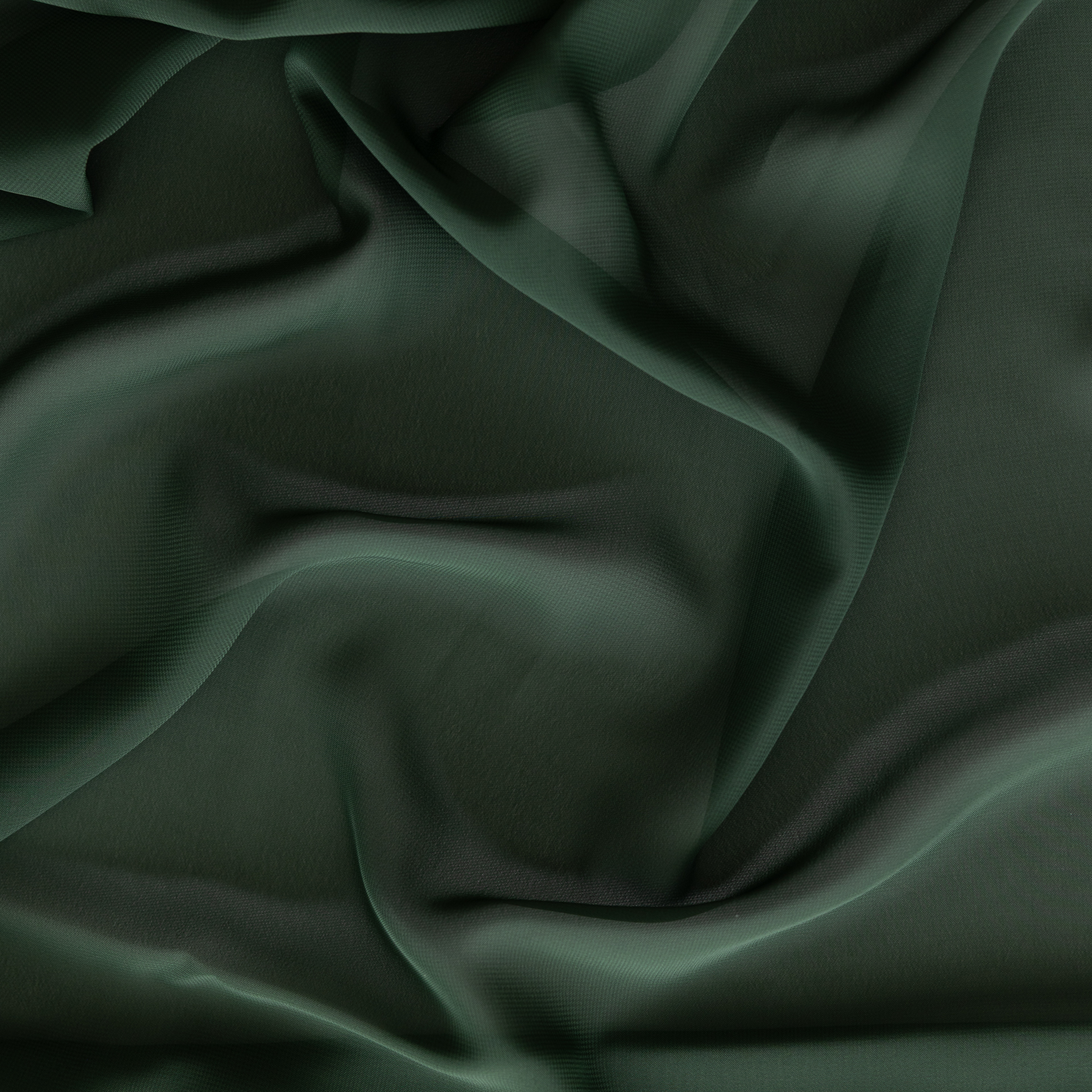 Emerald Green chiffon fabric