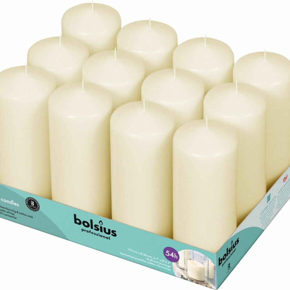 Pillar 10 TEN 170/60 (Tray of 12) Ivory