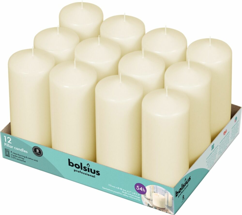 Pillar 10 TEN 170/60 (Tray of 12) Ivory